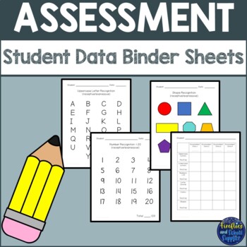 Preview of Student Data Binder Sheets with Progress Chart