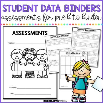 Preview of Student Data Binders: Assessments for kindergarten &preschool