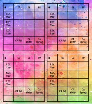 Preview of Student Data Card Template