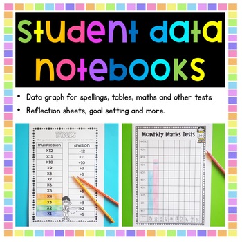 Preview of Student Data Notebooks - Assessment, Graphs, Goal Setting, etc. Editable