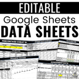 Student Data Sheets Google Sheets Template | EDITABLE
