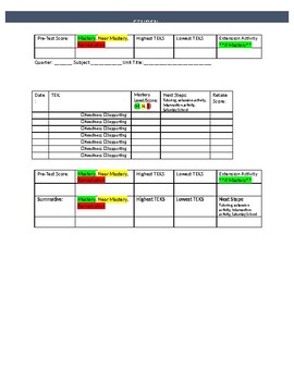 Preview of Student Data Tracker