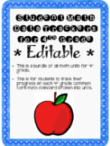 Student Data Tracker 4th grade Math Standards*Editable*