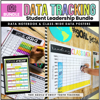 Preview of Student Data Tracking BUNDLE | Data Binder & Data Posters for Data Wall