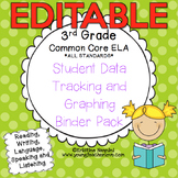 Student Data Tracking Binder - 3rd Grade ELA - Editable