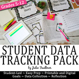 Student Data Tracking Pack, Goals Portfolio, Printable and