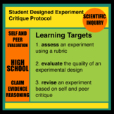 Student Designed Experiment Critique Protocol