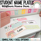 Student Desk Name Plates | Wildflower Dreams Decor | Editable