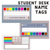 Desk Name Tags - Neutral