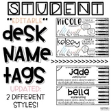 Student Desk Name Tags **Editable**