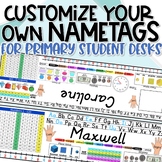 Student Desk Name Tags Fully Customizable Editable Design 