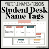 Student Desk Name Tags: Multiple Names/Periods