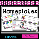 Student Desk Nameplates | Bright Colored Whiteboard Theme 