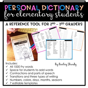 Preview of Student Dictionary