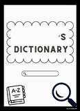 Student Dictionary Cover: Affixes- Suffixes, Prefixes, and Roots