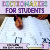 Student Dictionary | Sight Word Dictionary