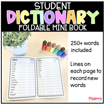 Preview of Student Dictionary | Spelling Dictionary for Primary Students | Dolch Dictionary
