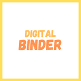 Student Digital Binder Template - editable
