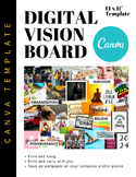 Digital Vision Board Canva Goal Setting High Middle School End of Year Activity