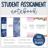Student Digital or Printable Assignment Notebook - Yearly Updates
