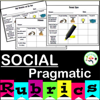 Preview of Social Pragmatic Rubrics (Student Directed)
