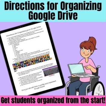 Preview of Student Directions for Organizing Google Drive - Great for Back to School