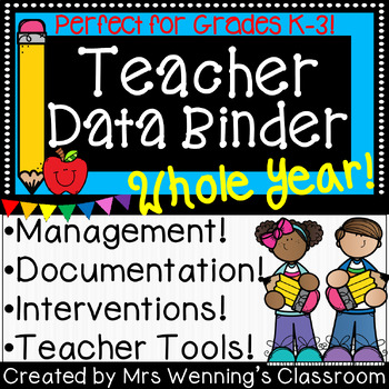 Preview of Data Binder Supplements, Documentation, Interventions & Class Management! 1 & 2!