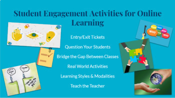 Preview of Student ENGAGEMENT in an Online Classroom like ZOOM or TEAMS