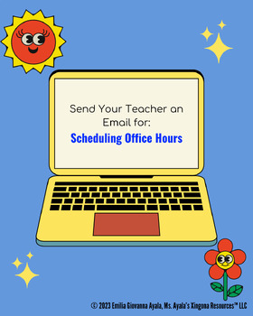 Preview of Student Email Templates: Scheduling Office Hours