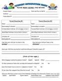 Student Emergency Contact Information Sheet