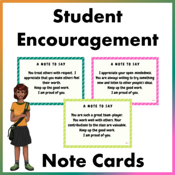 Student Encouragement Note Cards by A Plus Learning | TpT