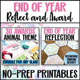 Student End of Year Reflection Worksheet & End of the Year