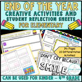End of Year Student Reflection and Creative Activities for