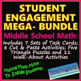Student Engagement Activities Mega-Bundle for Middle School Math