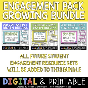 Preview of Student Engagement Pack Bundle | Make Test Prep Fun | Print & Digital