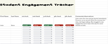 Preview of Student Engagement Tracking