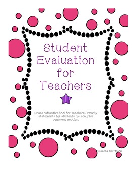 Preview of Student Evaluation for Teachers
