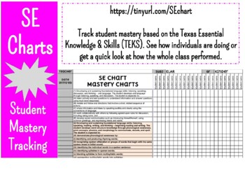 Preview of Student Expectation Mastery Tracking Google Sheets