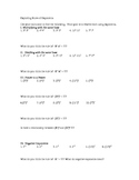 Student Exploration / Discovery -- Rules of Exponents