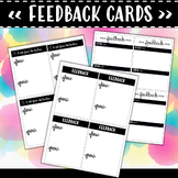 Student Feedback Cards