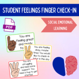 Student-Feelings Finger Check-in Posters (Quick & Discrete)