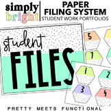 Student File System | Bright | Pastel | Classroom Decor