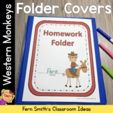 Student Folder Covers For Back to School | Western Monkeys