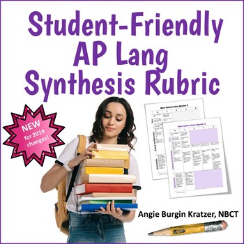 Preview of Student-Friendly AP English Language Synthesis Essay Rubric