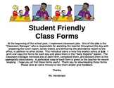Student Friendly Class Forms