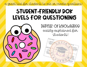 Preview of Student-Friendly DOK Levels!