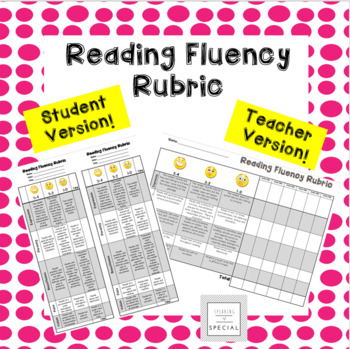 Preview of Reading Fluency Rubric | Student Friendly