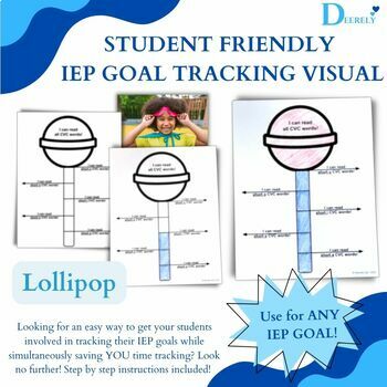 Preview of Student Friendly IEP GOAL Tracking VISUAL