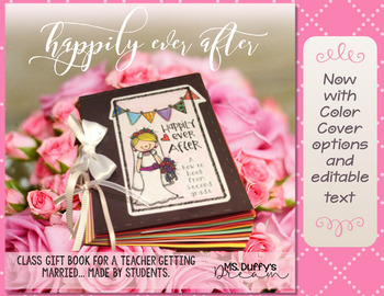 Preview of Student Gift Book: Getting Married (Now color and editable text sections)