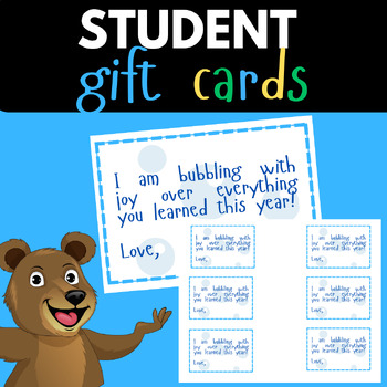 Preview of Student Gift Card